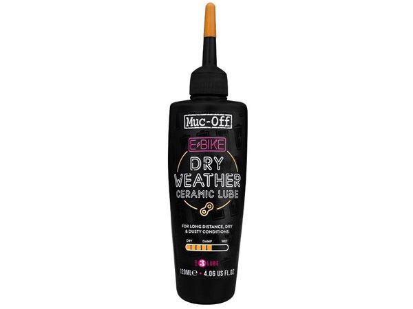 LUBRICANTE CADENA E-BIKE MUC-OFF CLIMA SECO 120 ML
