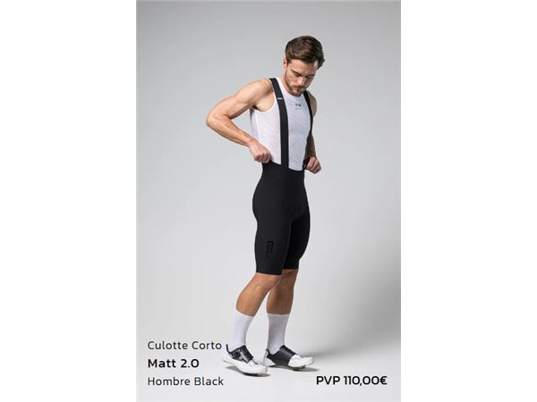 CULOTTE CORTO MATT 2.0 HOMBRE BLACK - K10 - S